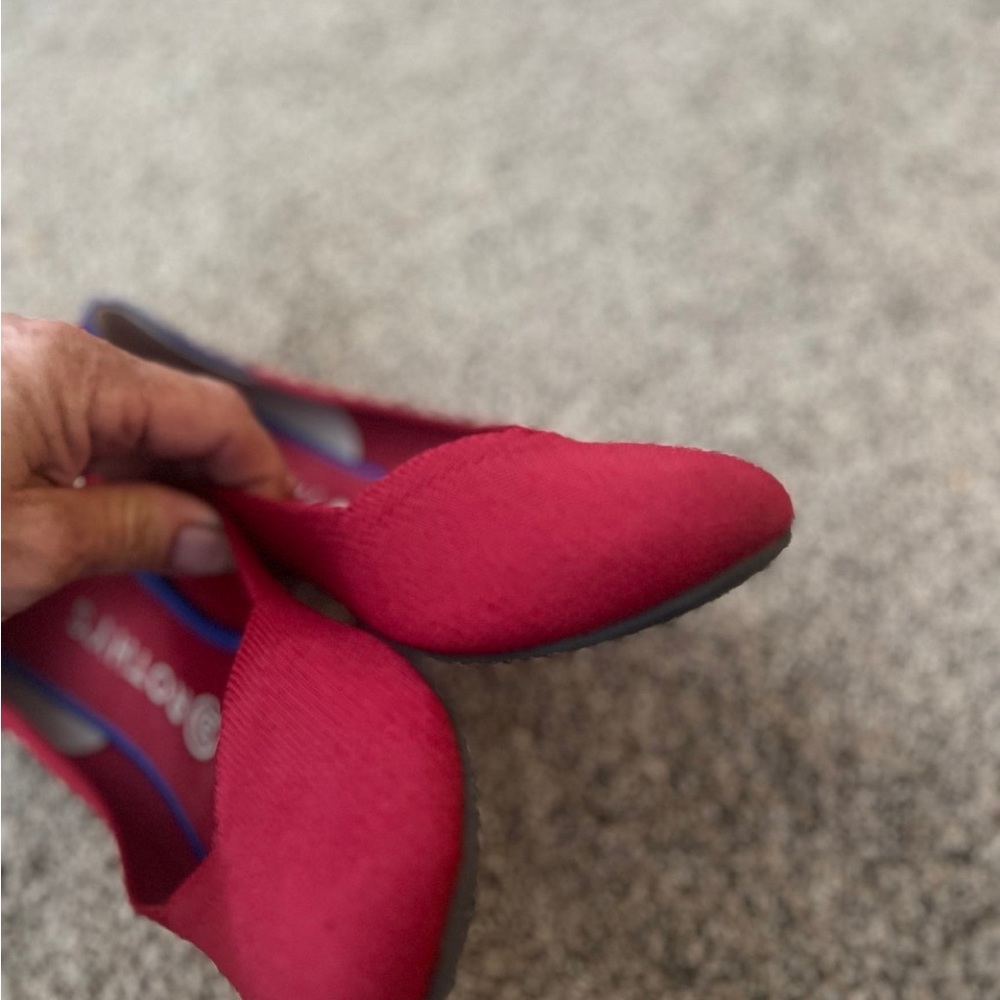 Rothys shoes the flat red sustainable dress shoes size 9 vegan